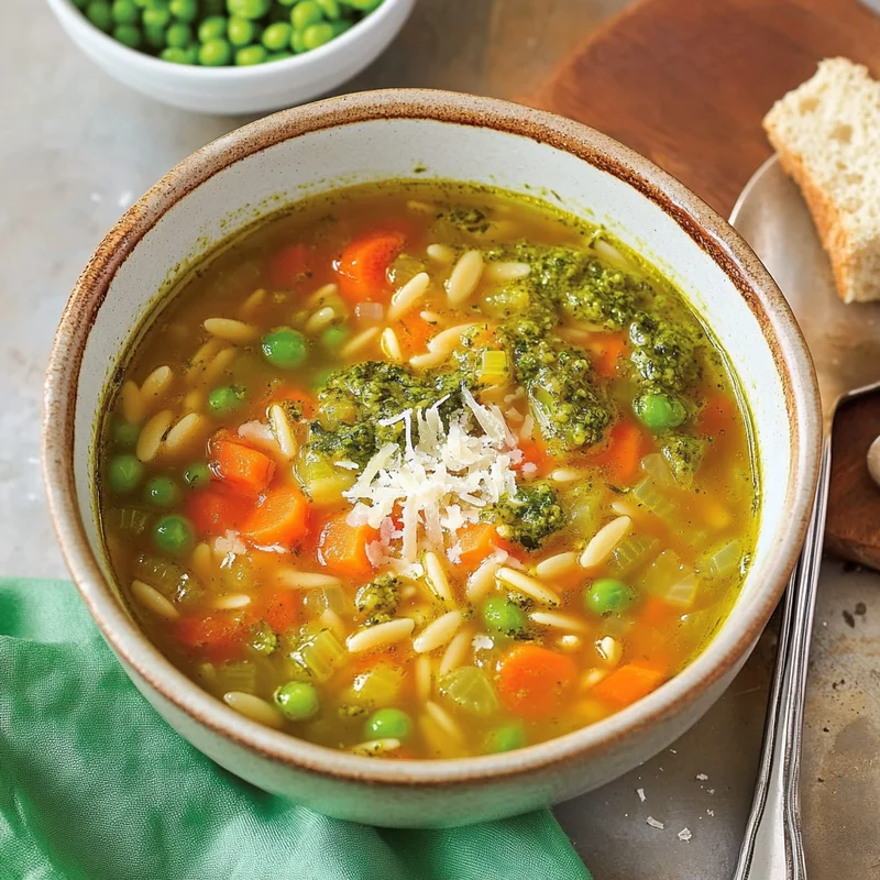 Easiest Homemade Pesto Vegetable Soup Recipe | Quick & Cozy
