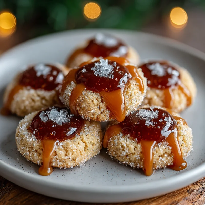 Easiest Salted Caramel Thumbprint Cookies Recipe | Quick & Delicious