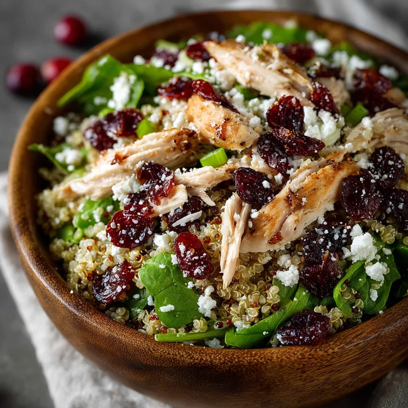 Easy Turkey Cranberry Quinoa Salad Recipe (Quick Lunch & Gift Idea!)