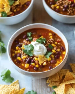 Ground Turkey Taco Soup First Image First Image