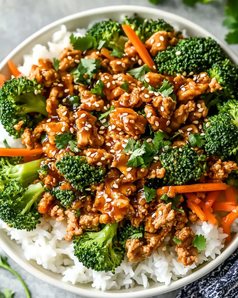Teriyaki Ground Turkey Bowl: Quick and Healthy! First Image First Image