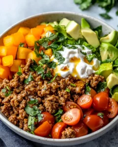Hot Honey Ground Turkey Bowl First Image First Image