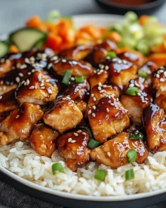 Honey BBQ Chicken Rice First Image First Image