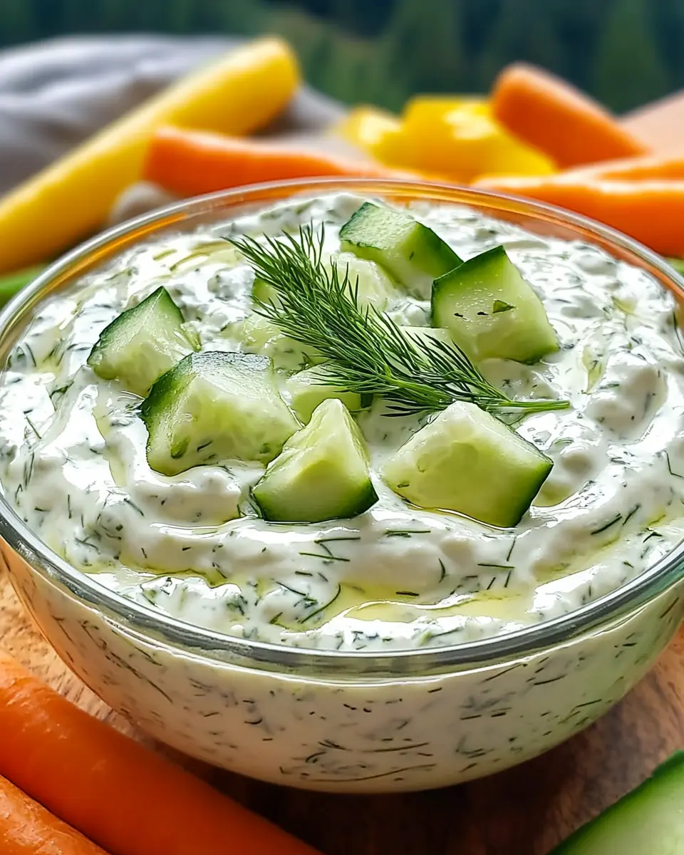 Cool Creamy Cucumber Dip: Indulgent Flavor in Every Bite