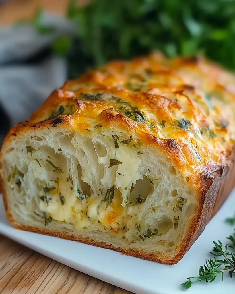 Italian Herbs and Cheese Bread Recipe First Image First Image