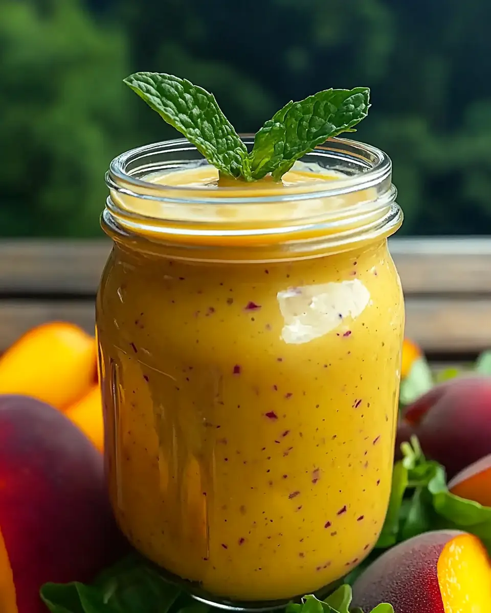 Sweet Tangy Peach Salad Dressing: The Best Homemade Delight