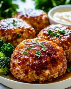 Garlic Parmesan Chicken Meatloaves First Image First Image