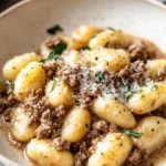 Creamy Ground Beef Gnocchi First Image First Image