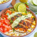 Blackened Fish Taco Bowls With Cilantro Lime Sauce First Image First Image