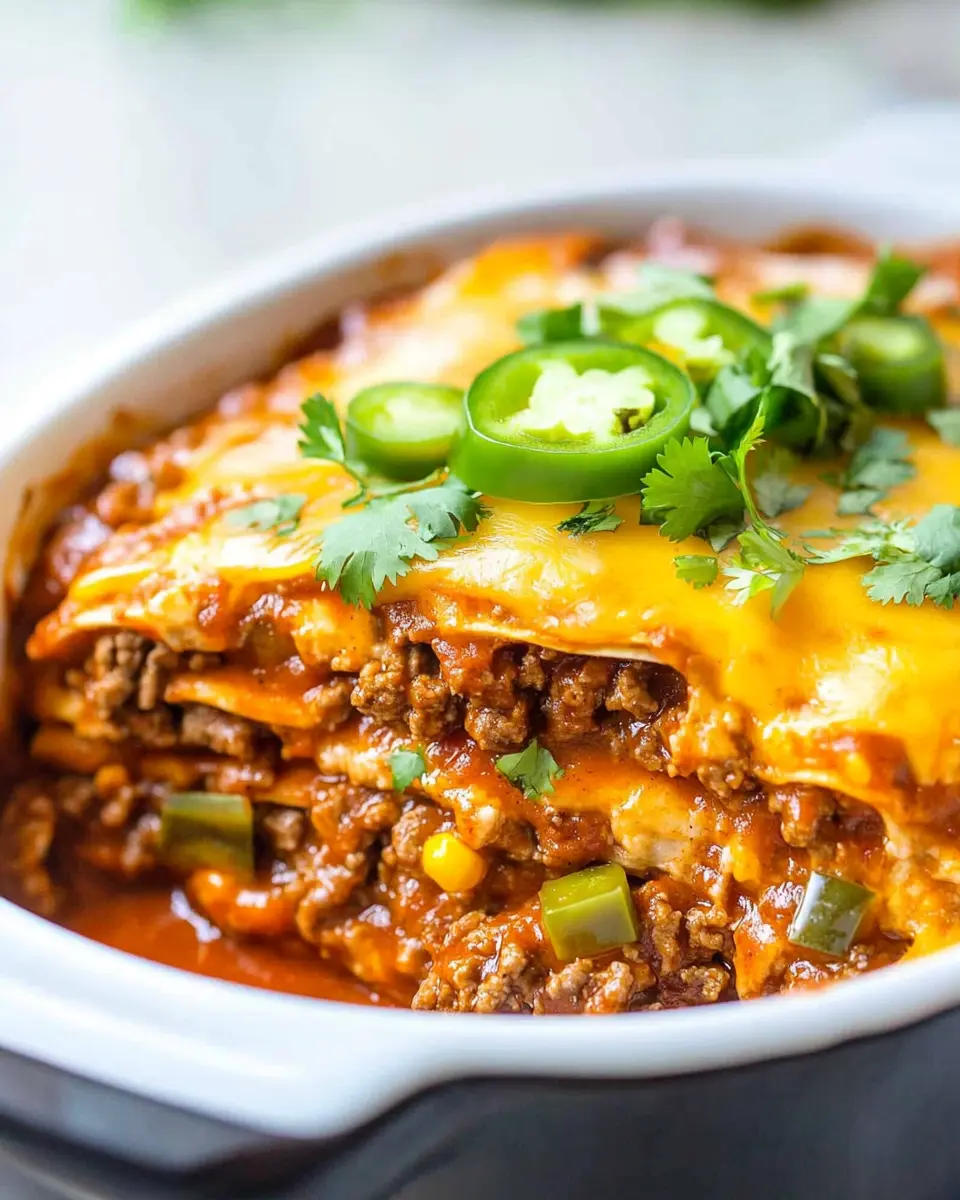 Crockpot Beef Enchilada Casserole: Indulgent Comfort in Every Bite