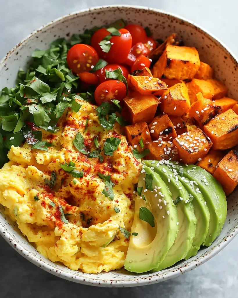 Scrambled Egg & Sweet Potato Breakfast Bowl First Image First Image