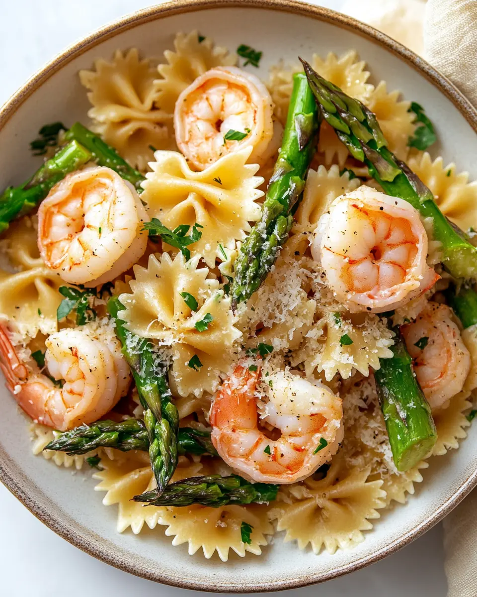 Shrimp and Asparagus Farfalle: A Joyfully Fresh Dinner Delight