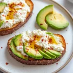 Cottage Cheese Toast With Avocado & Hot Honey First Image First Image