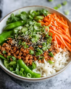 Asian Ground Turkey Bowl First Image First Image