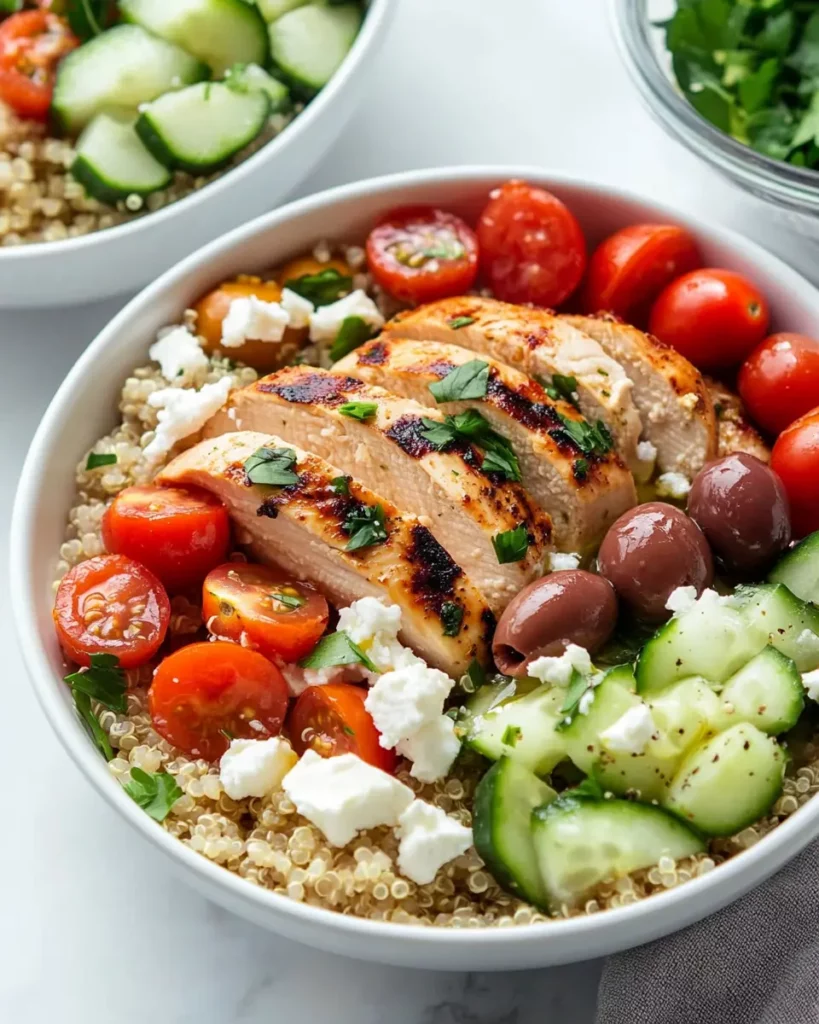 Greek Chicken Quinoa Bowl First Image First Image