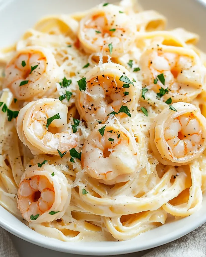 Shrimp Alfredo Fettuccine First Image First Image