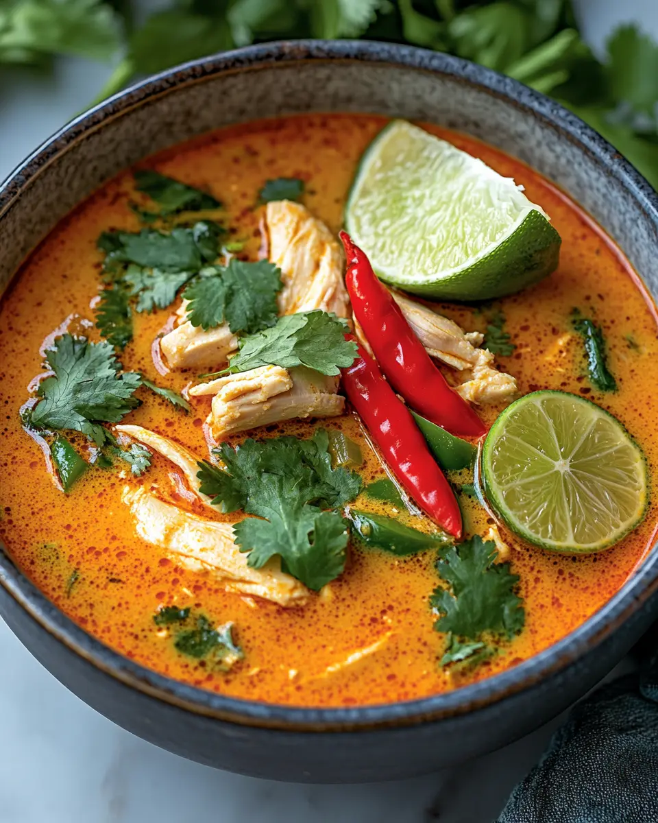 Keto Thai Curry Chicken Soup: Easy Comfort in a Bowl
