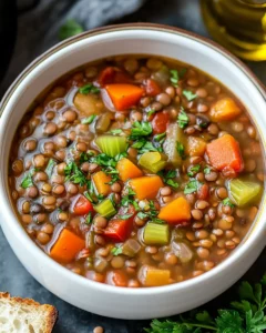 Dump and Go Crockpot Vegetable Lentil Soup First Image First Image