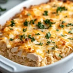 Cheesy Chicken and Rice Casserole First Image First Image