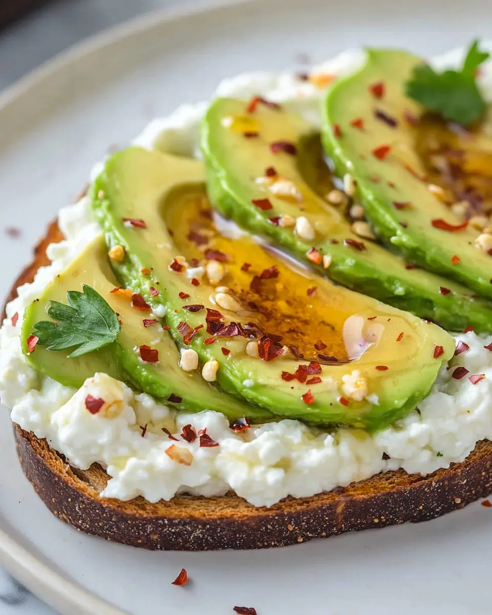 Avocado Toast With Cottage Cheese: Irresistibly Sweet &amp; Spicy!