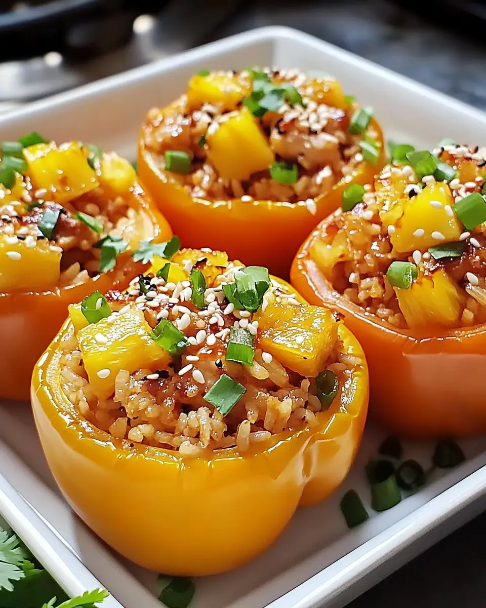 Teriyaki Pineapple Chicken: Irresistibly Stuffed Pepper Delights