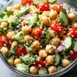 Lemon & Herb Quinoa Chickpea Salad First Image First Image