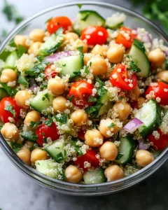 Lemon & Herb Quinoa Chickpea Salad First Image First Image