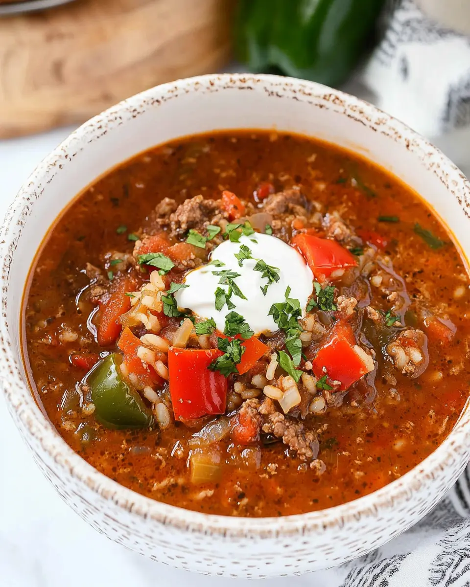 Crockpot Stuffed Pepper Soup: The Best Comfort Food Ever!